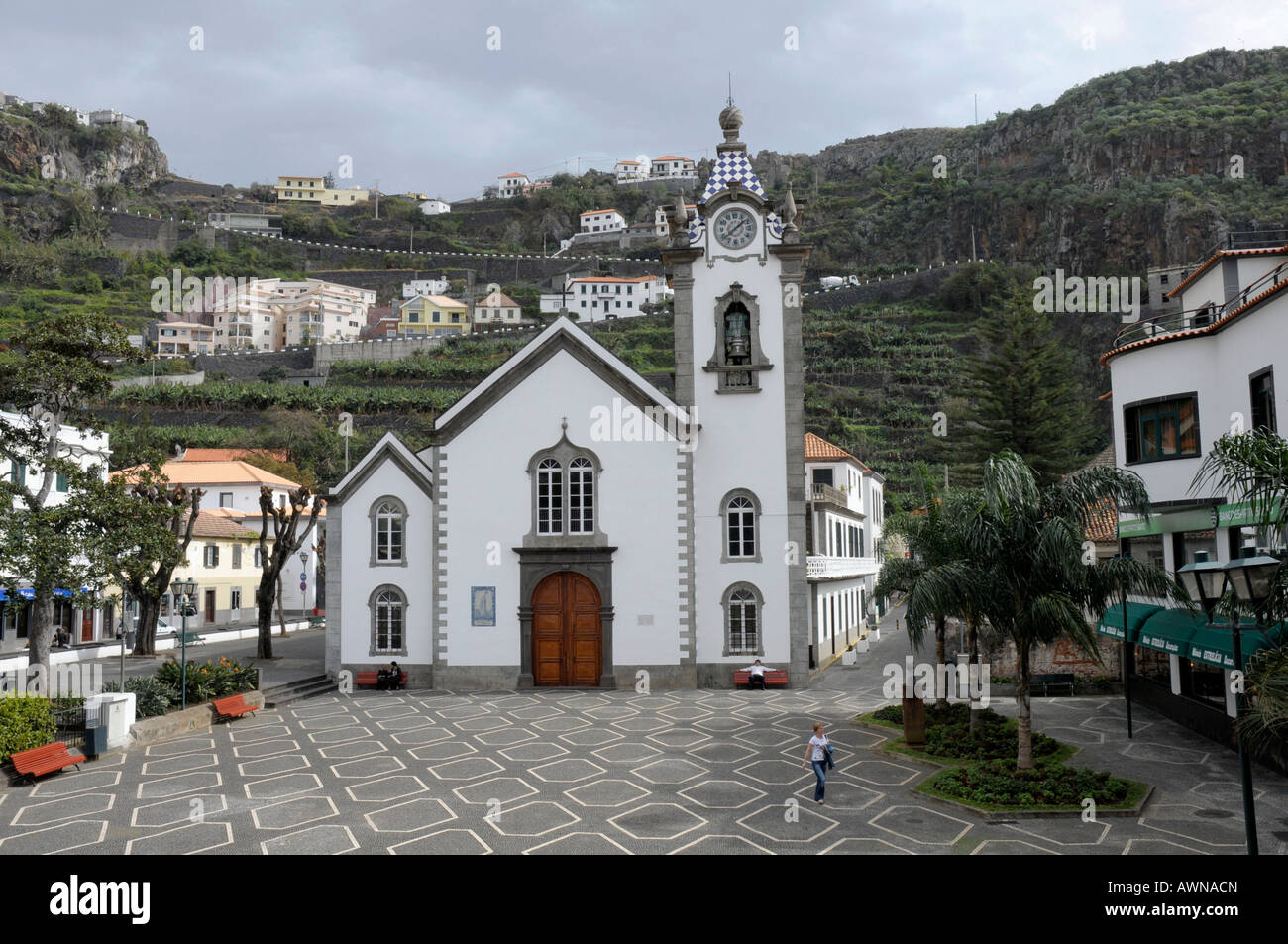 Ribeira Brava Kirche, Madeira, Portugal, Atlantik Stockfotografie - Alamy