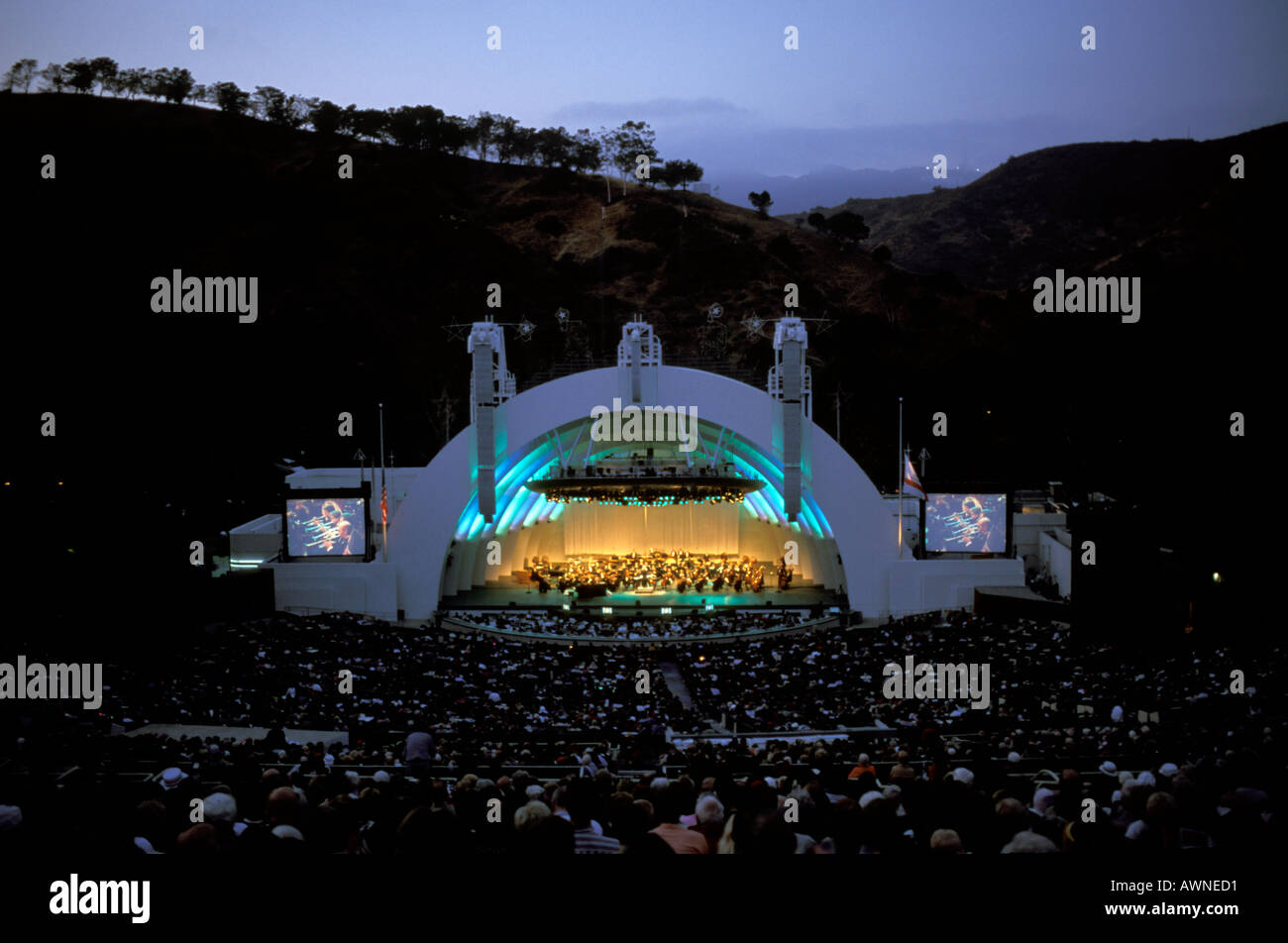 Hollywood Bowl Los Angeles Kalifornien Stockfoto