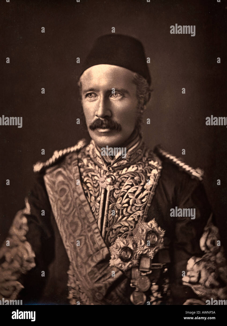 General Charles George Gordon, auch bekannt als Chinesische Gordon Gordon Pascha, und Gordon von Khartum, 1833 - 1885. Offizier der britischen Armee und Administrator. Stockfoto