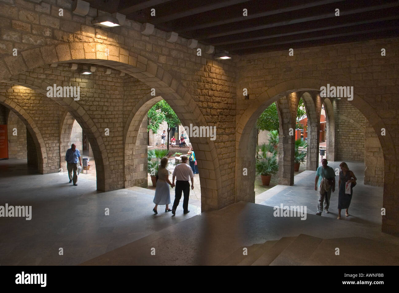 Barcelona Spanien Museu Frederic Mares Stockfoto
