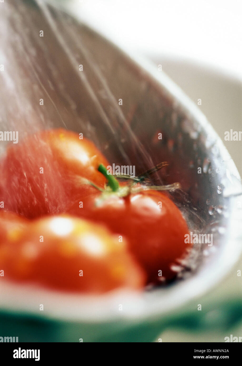 Nahaufnahme von Tomaten gespült Stockfoto