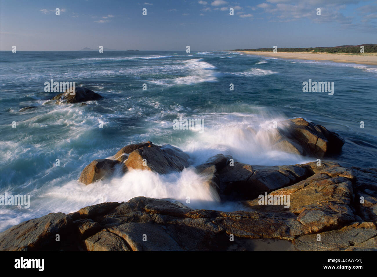 Die Brandung am Hut Kopf Nationalpark, New South Wales, Australien, Ozeanien Stockfoto