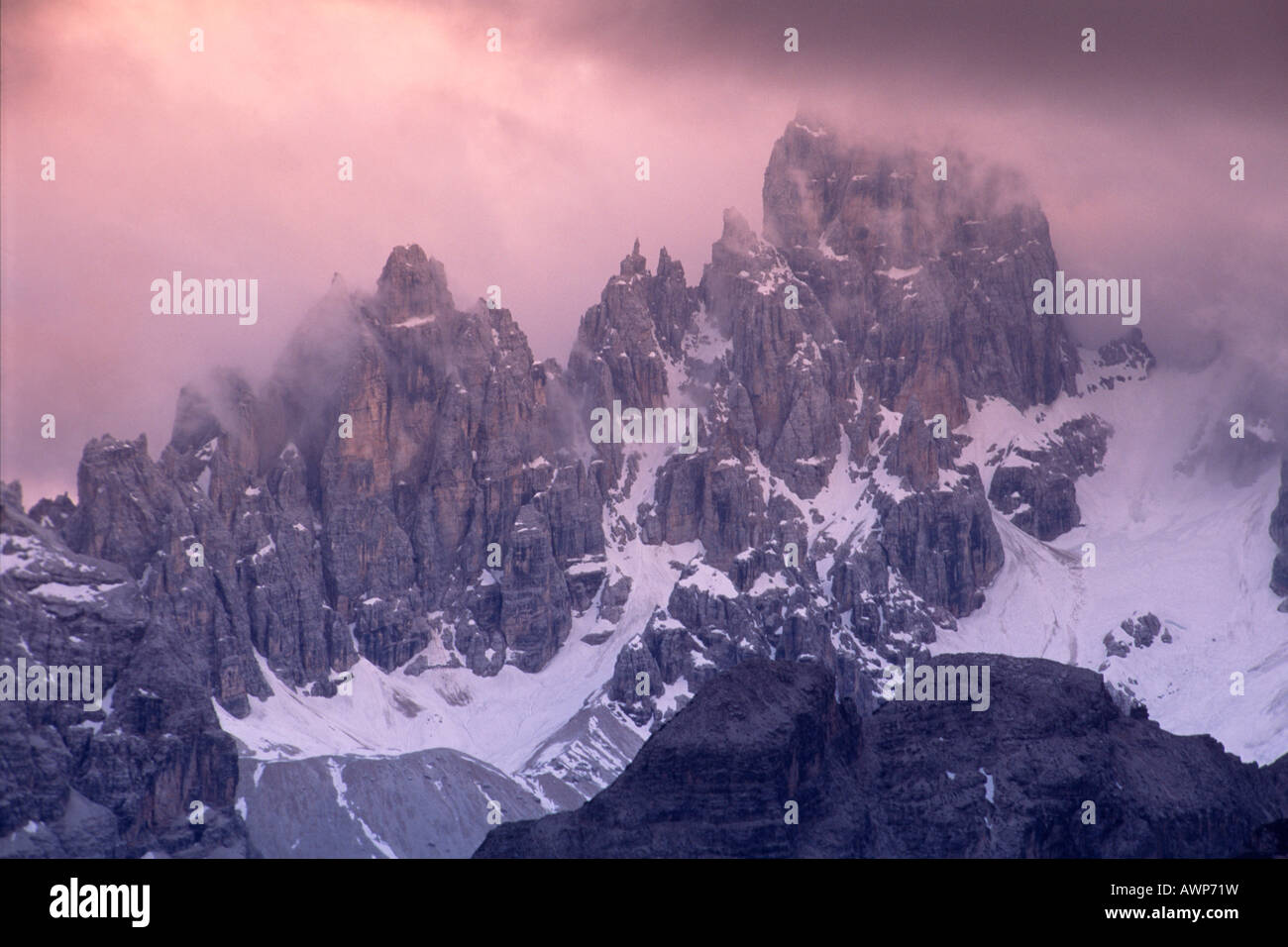 Monte Cristallo, Ampezzo Dolomiten, Bozen-Bozen, Italien, Europa Stockfoto