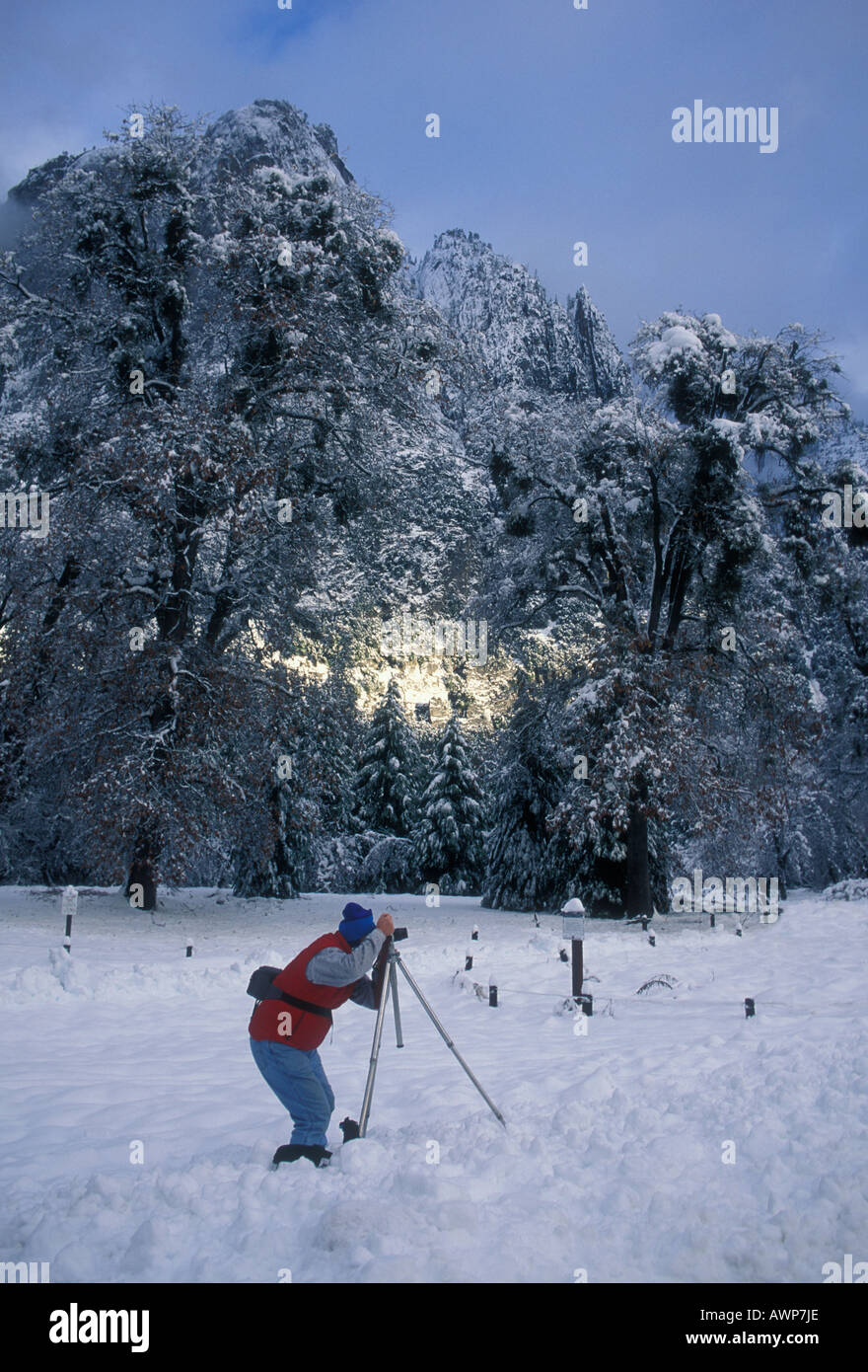 Landscape Photographer, Fotograf, Fotografie - Workshop, Fotografie, Fotografieren, Yosemite Valley, Yosemite National Park, Kalifornien Stockfoto