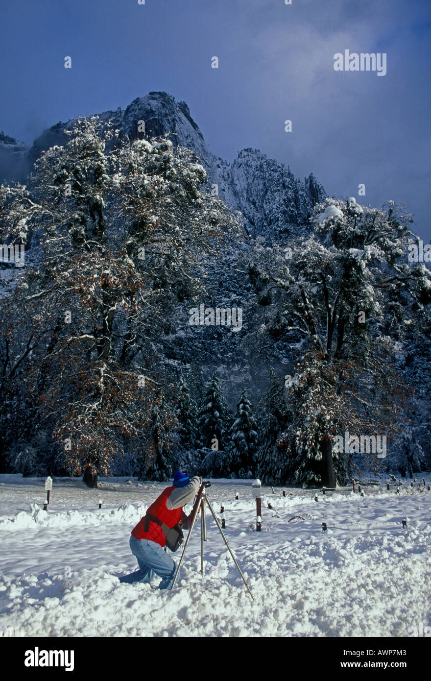 Landscape Photographer, Fotograf, Fotografie - Workshop, Fotografie, Fotografieren, Yosemite Valley, Yosemite National Park, Kalifornien Stockfoto