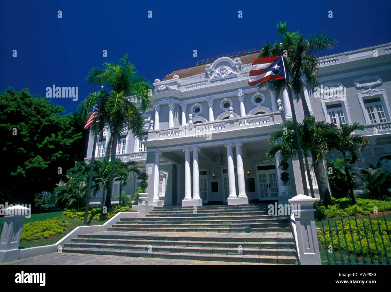 Zustand Abteilung Reception Centre, Centro de Recepciones del Regierung, die Altstadt von San Juan, San Juan, Puerto Rico, West Indies Stockfoto