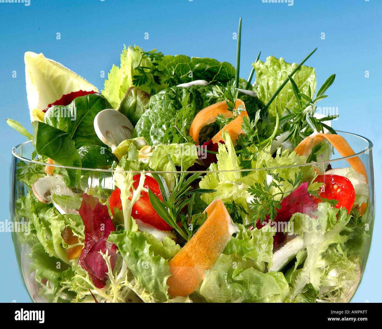 Gemischter Salat Stockfoto