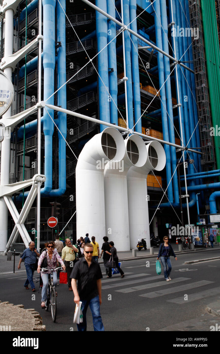 Centre Georges Pompidou (Beaubourg), Ausstellungsraum in Paris, Frankreich, Europa Stockfoto
