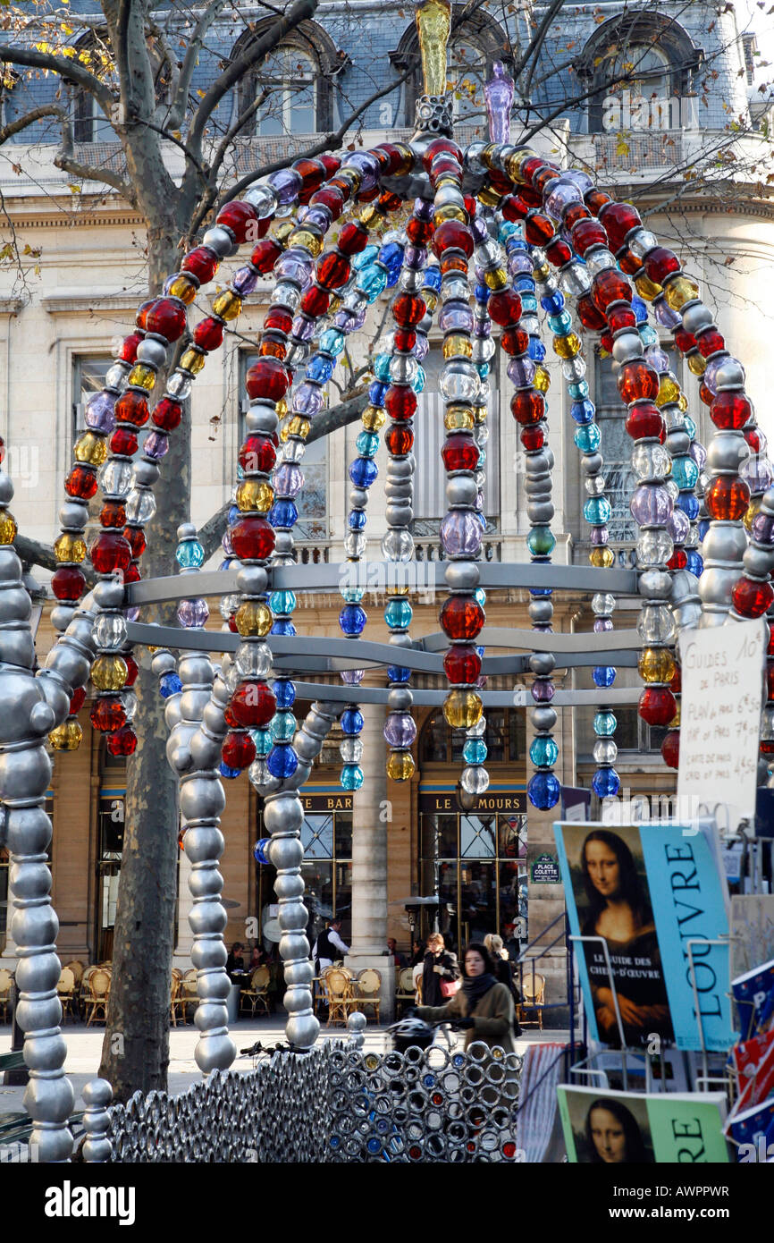 Eingang zum Palais Royal/Musée du Louvre Metro-Station, Paris, Frankreich, Europa Stockfoto