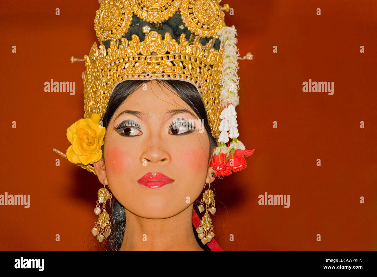 Apsara - Tanz Performer, Kambodscha, Asien Stockfoto