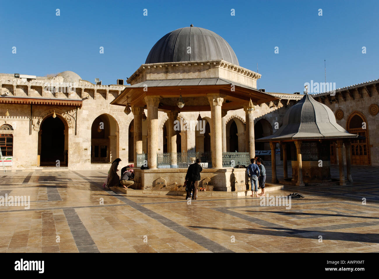 Umayyaden-Moschee in Aleppo, Syrien Stockfoto