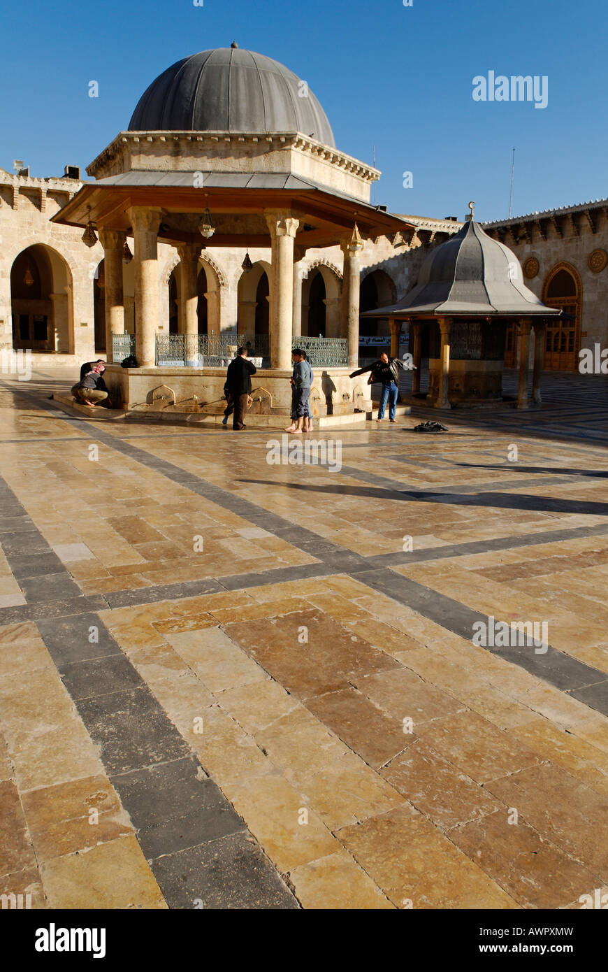 Umayyaden-Moschee in Aleppo, Syrien Stockfoto