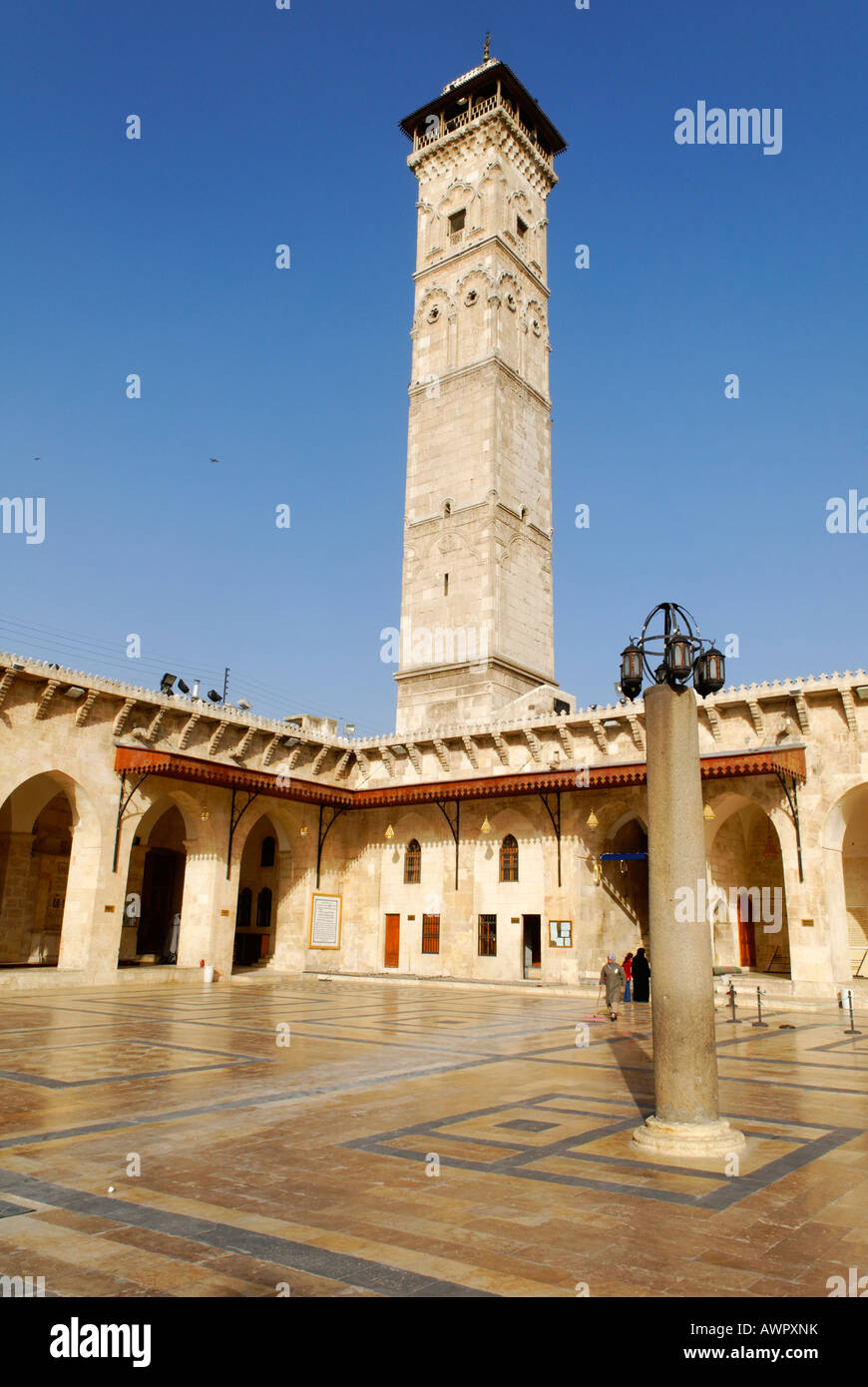 Umayyaden-Moschee in Aleppo, Syrien Stockfoto