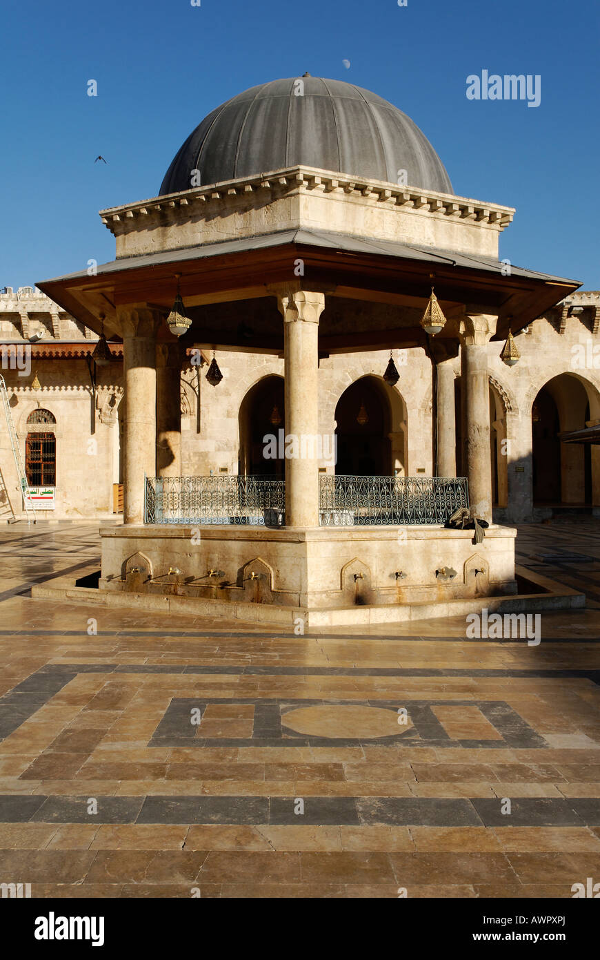 Umayyaden-Moschee in Aleppo, Syrien Stockfoto