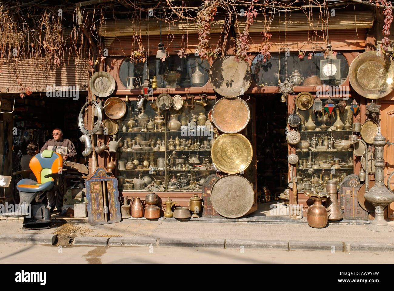Old damascus syria antique bazaar Fotos und Bildmaterial in hoher