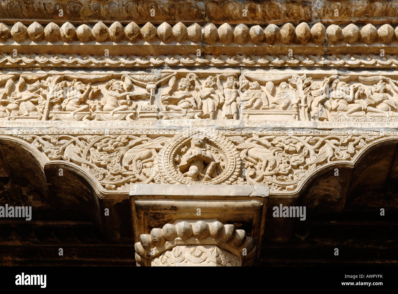 Krishna-Mandir-Tempel, Durbar Square von Patan, Lalitpur, Kathmandu, Nepal Stockfoto