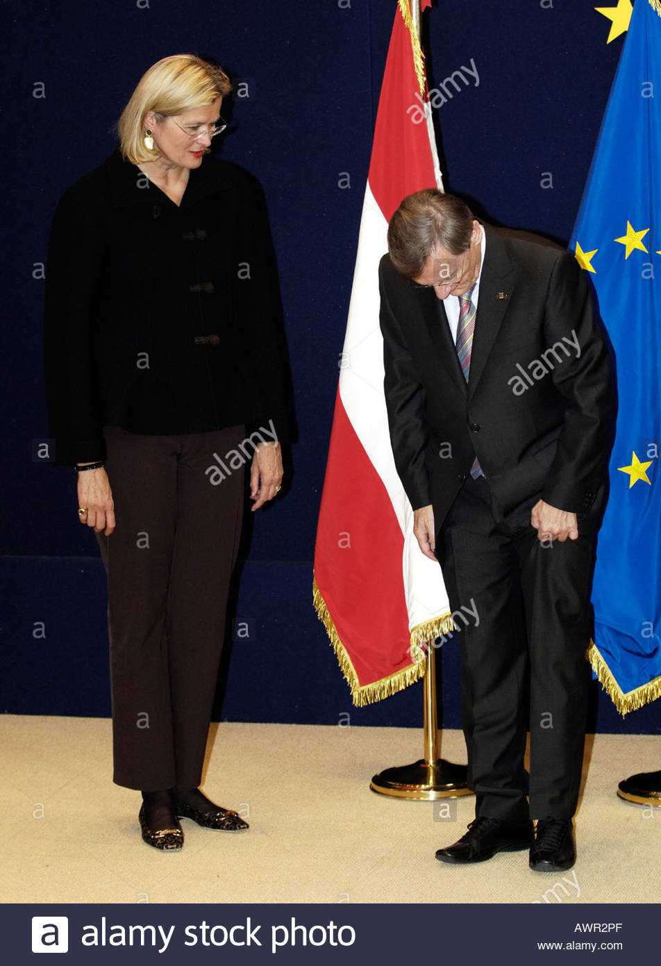 Ursula Plassnik Und Wolfgang Schüssel werden Stockfoto, Bild: 9507054