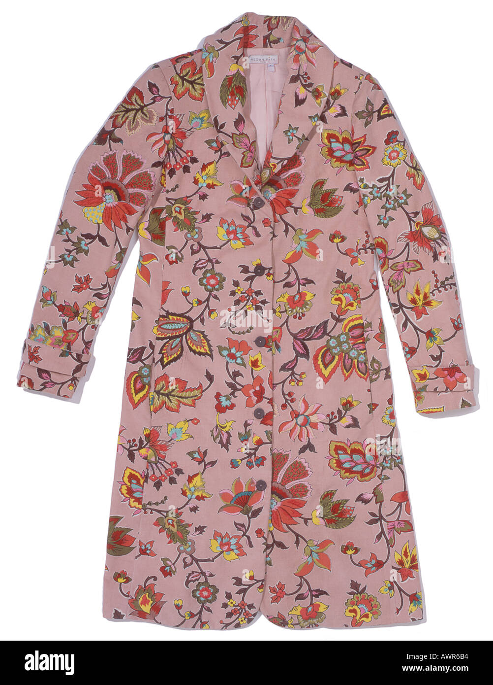 Damen Mantel mit Blumen-Designs von Megan Park Stockfoto