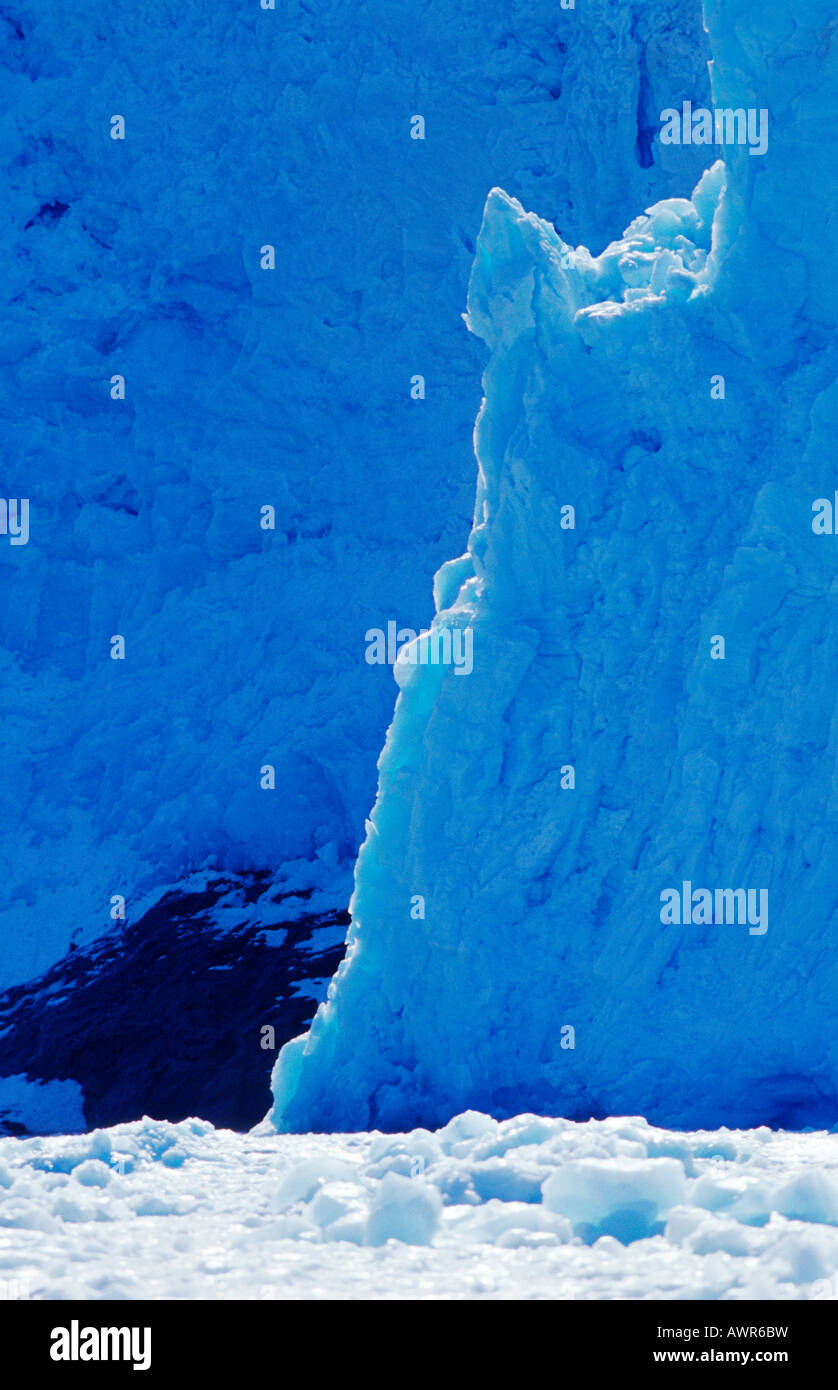 Chenega Gletscher trifft das Meer, Prince William Sound, Alaska, USA Stockfoto
