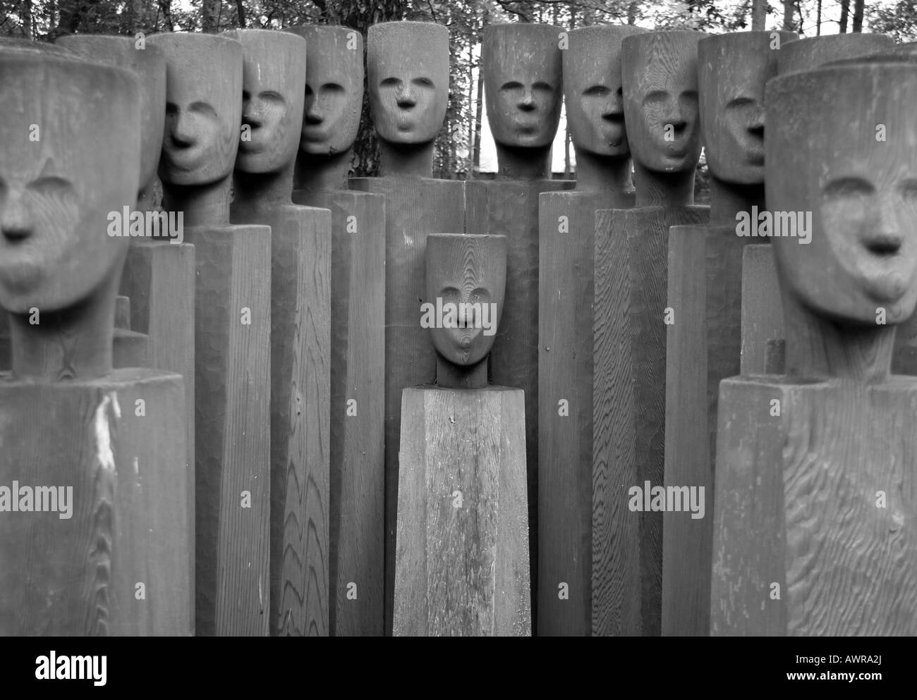 Gedenkstätte des ehemaligen Konzentrationslagers Sachsenhausen, Berlin. Stockfoto
