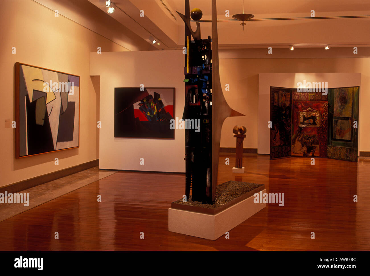 Gemälde, Ausstellungshalle, Galerie, das Museum of Art von Puerto Rico, MAPR, Santurce, Stadt von San Juan, Puerto Rico Stockfoto