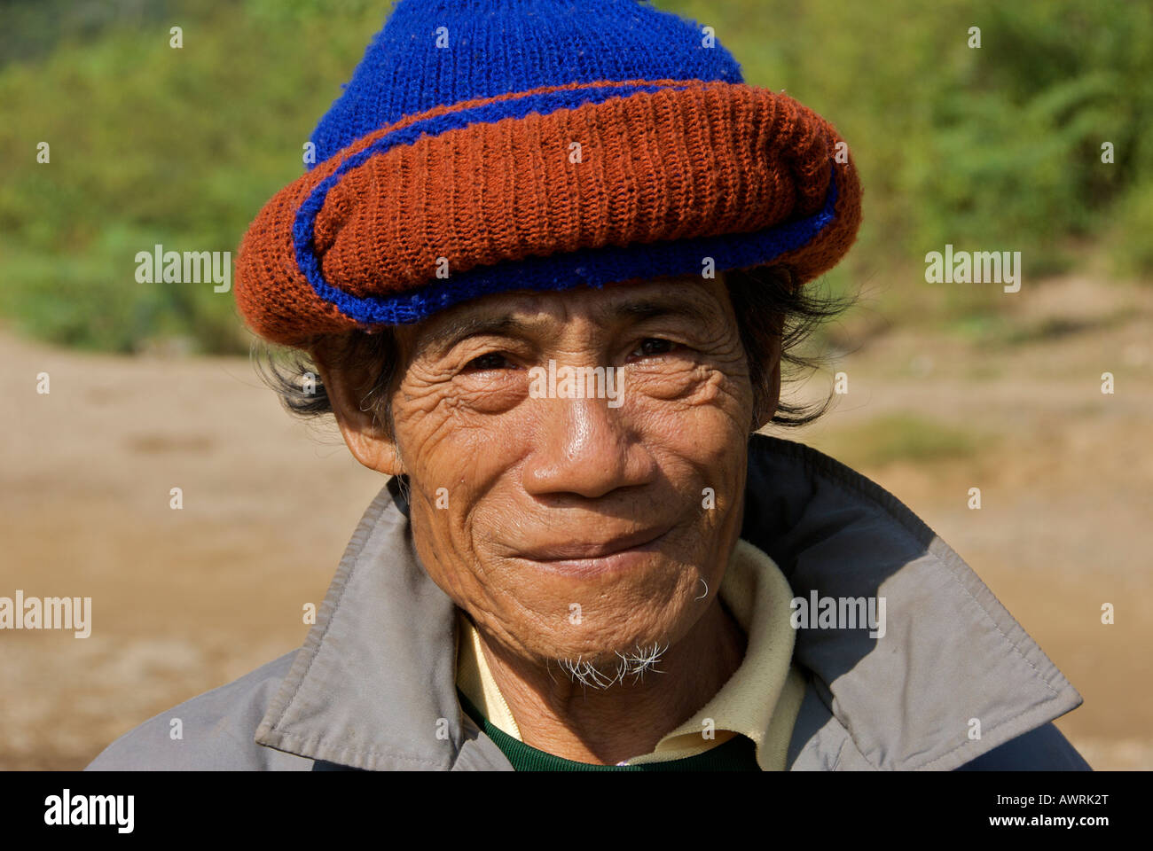 Porträt-Bootsmann Mae Hong Son Provinz Northern Thailand Stockfoto