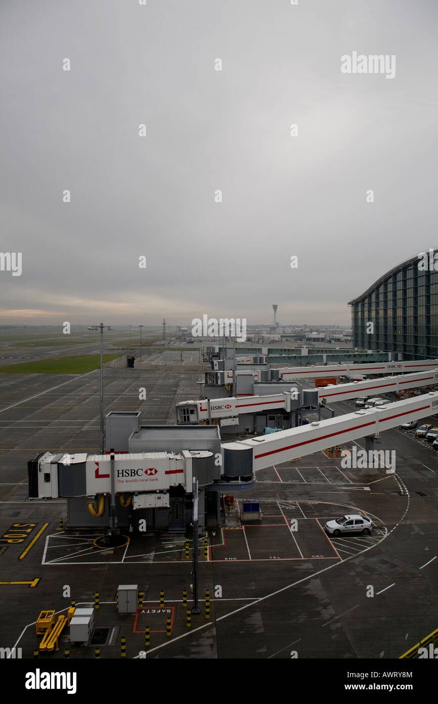 London Heathrow Airport Terminal 5 gewidmet Service British Airways Stockfoto