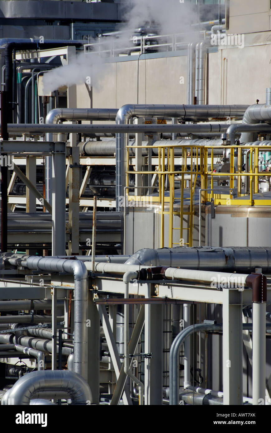 "industrielle chemische Fabrik, California" Stockfoto