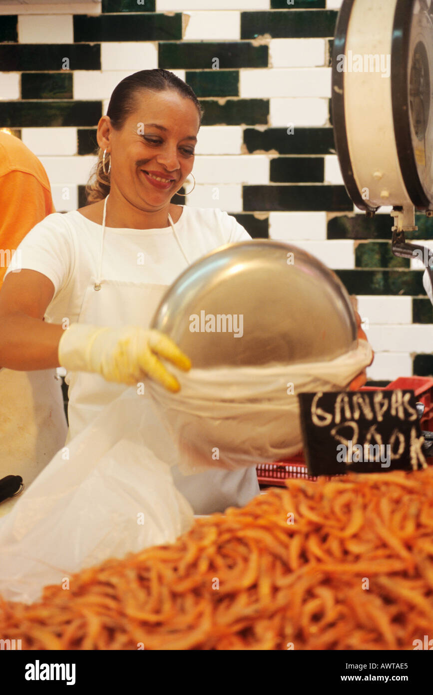 Jerez De La Frontera, Fischmarkt Stockfoto