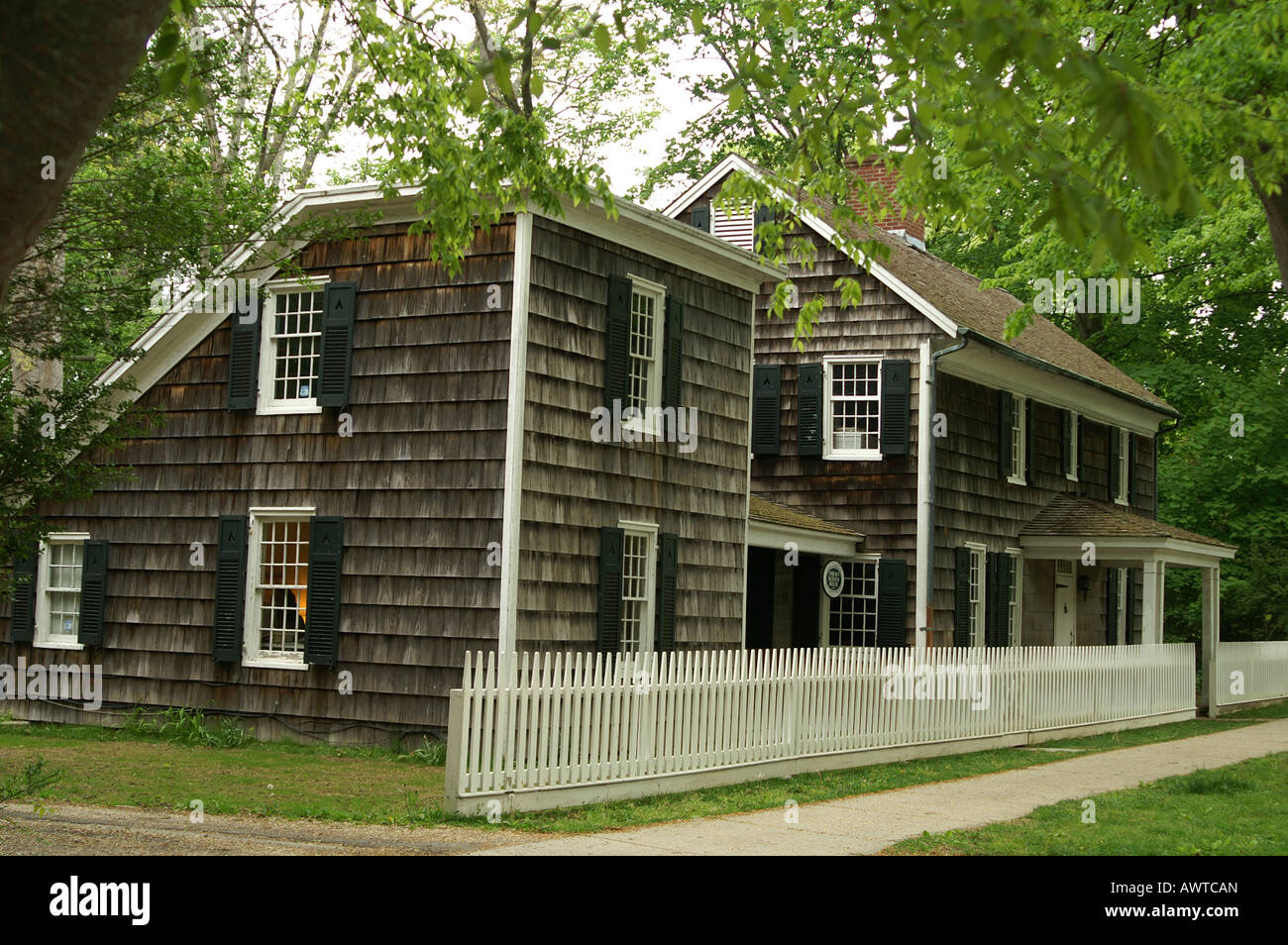 Historisches Haus, Haus im Kolonialstil, Americana, Anfang Stockfoto