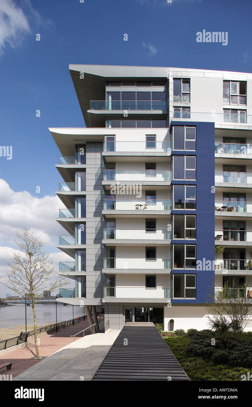 RIVERSIDE VIERTEL, LONDON, UK Stockfoto