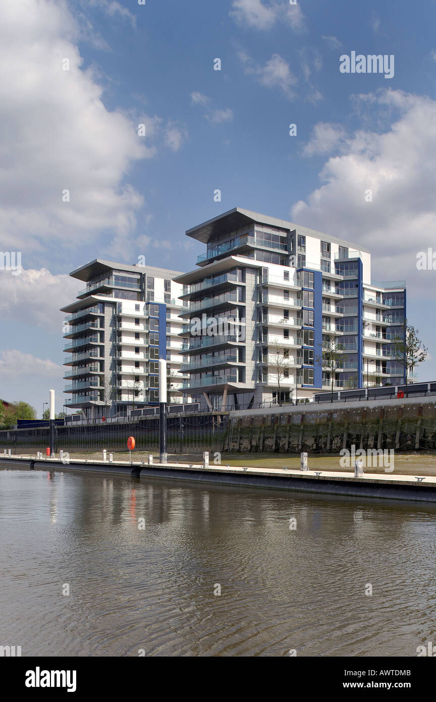 RIVERSIDE VIERTEL, LONDON, UK Stockfoto