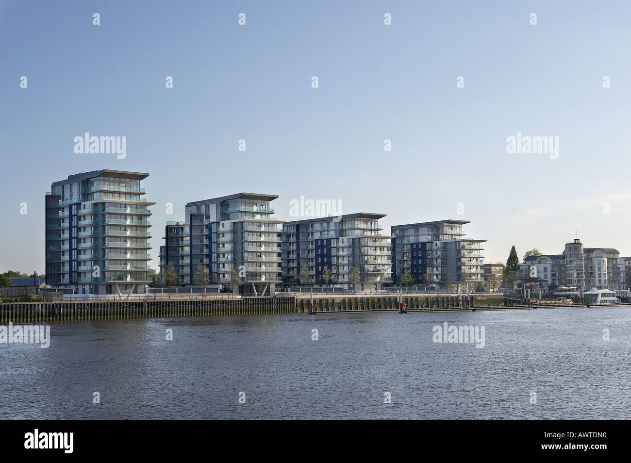 RIVERSIDE VIERTEL, LONDON, UK Stockfoto