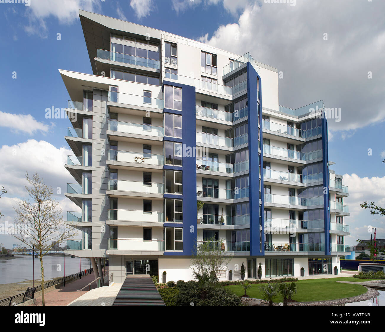 RIVERSIDE VIERTEL, LONDON, UK Stockfoto