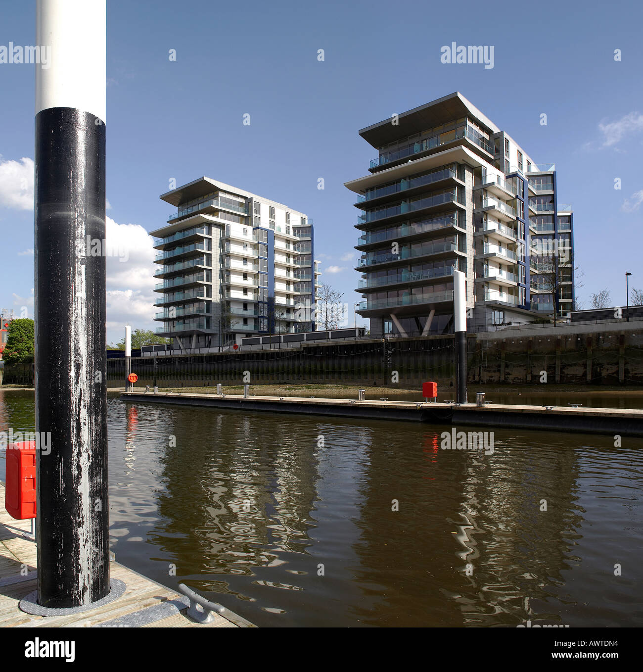 RIVERSIDE VIERTEL, LONDON, UK Stockfoto