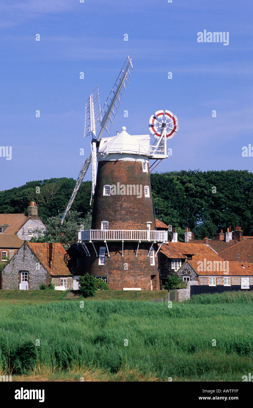Cley nächste Meer Windmühle Norfolk Stockfoto