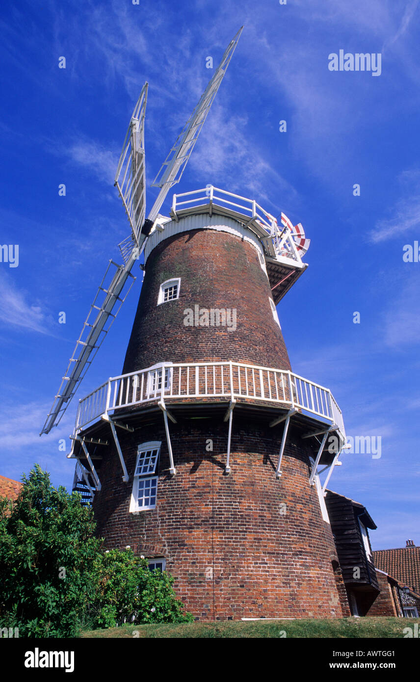 Cley nächste Meer Windmühle Norfolk Stockfoto