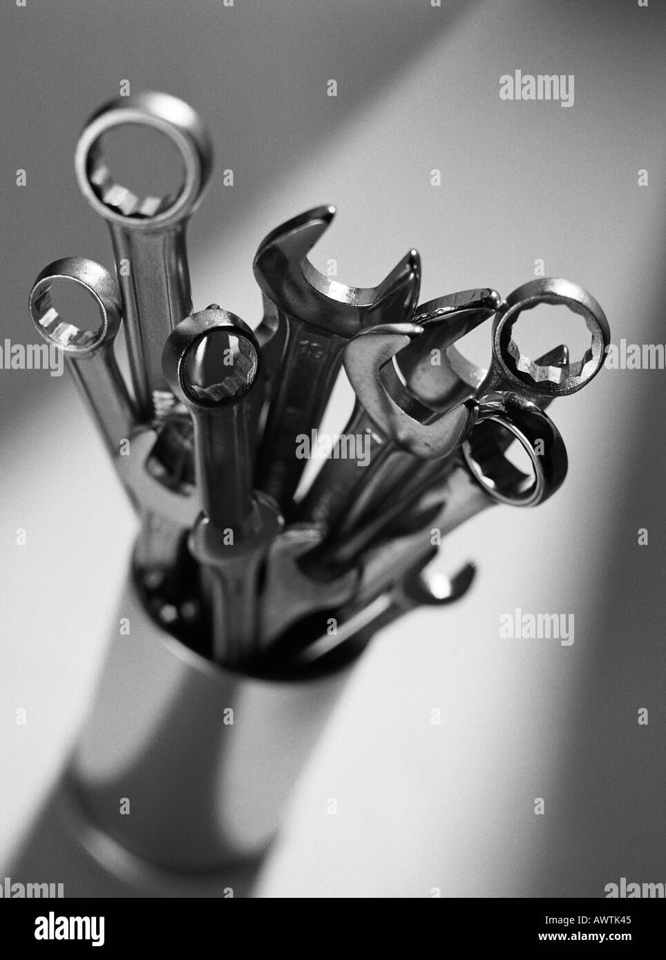 Schraubenschlüssel, close-up Stockfoto