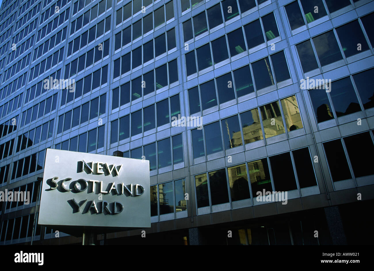 Metropolitan Police Headquarters New Scotland Yard London England Stockfoto
