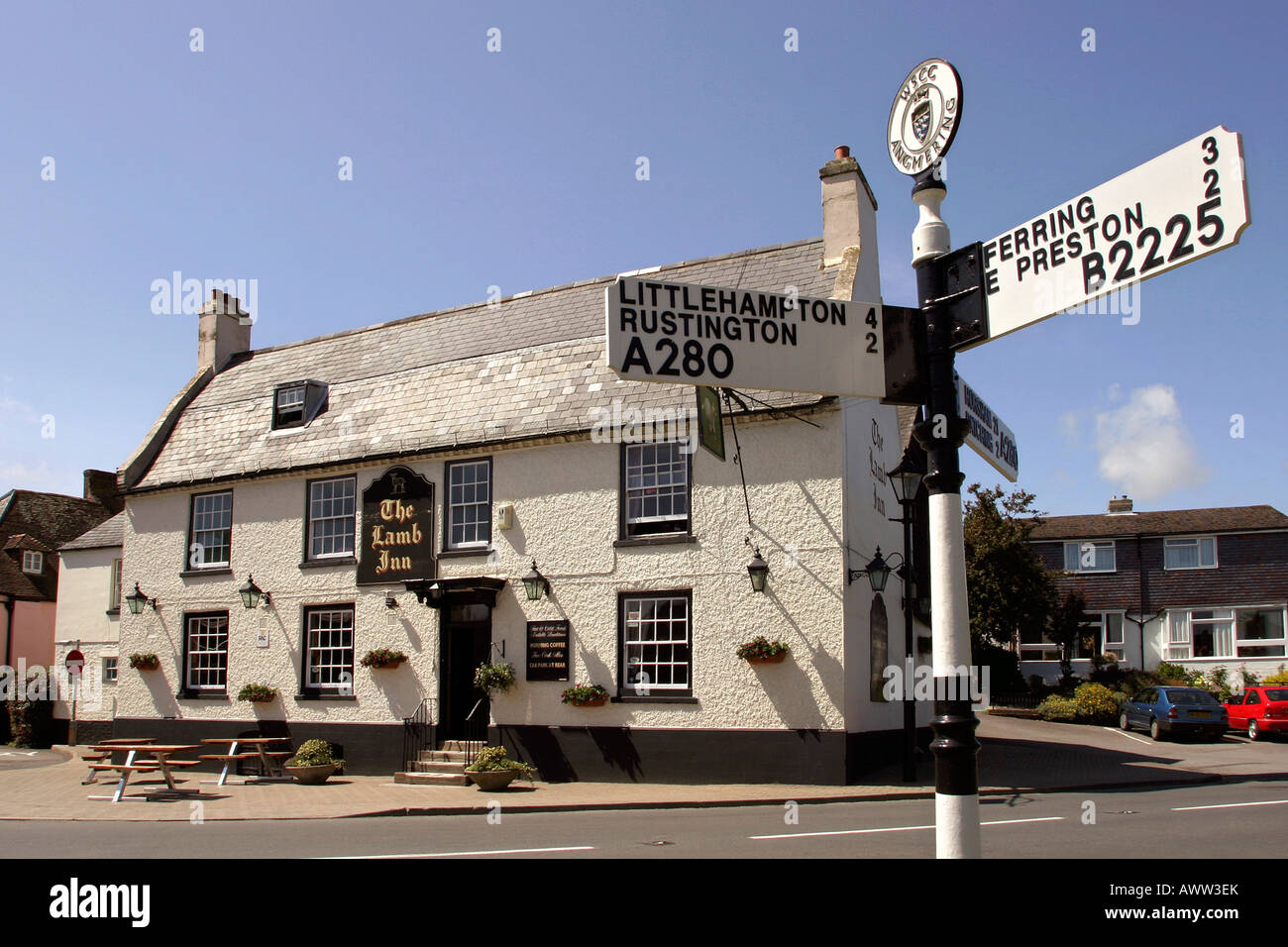 UK West Sussex Angmering das Lamb Inn Public house Stockfoto