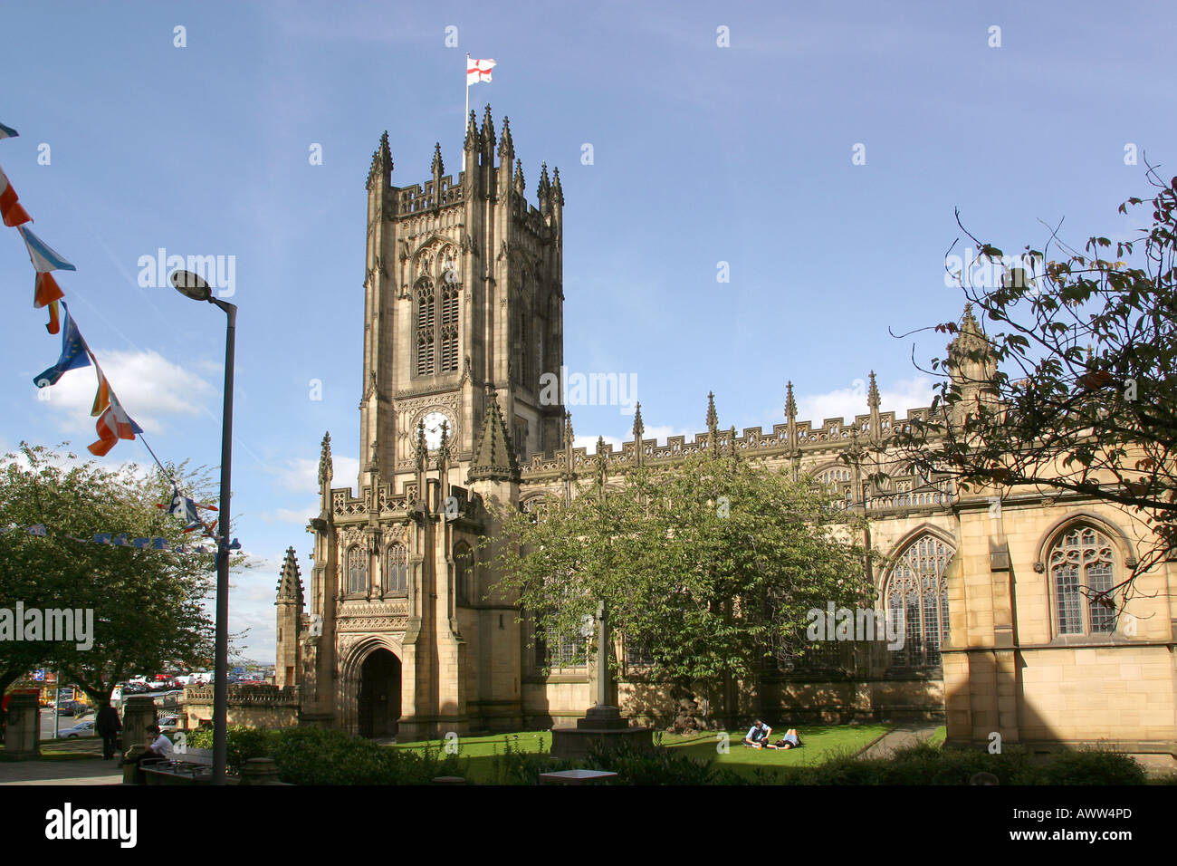 Manchester-Millennium-Quartal-Kathedrale Stockfoto