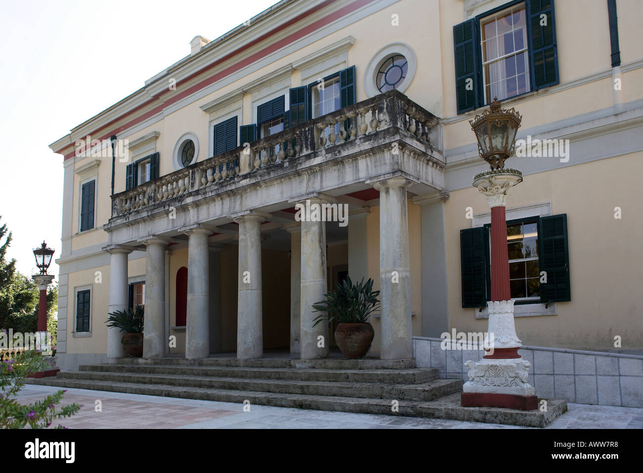 Griechenland. Corfu. Mon Repos, Geburtsort von Prinz Philip, Duke of Edinburgh Stockfoto
