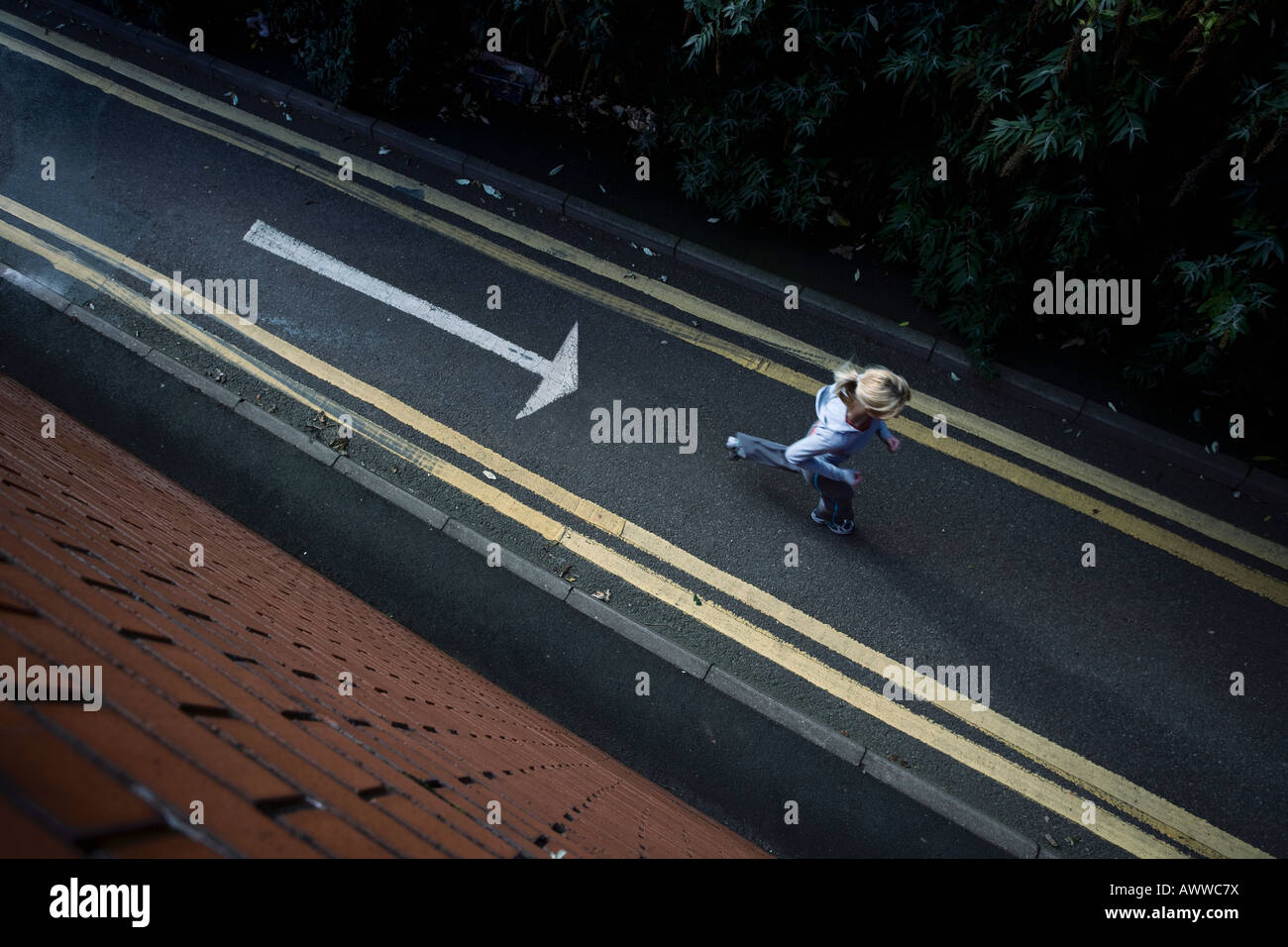 urban Street runner Stockfoto