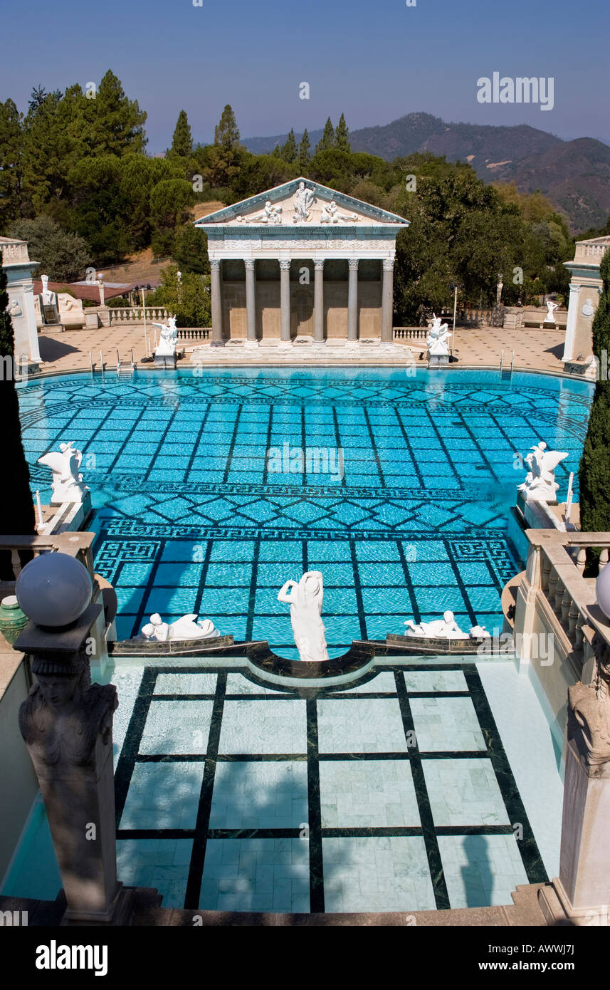 Neptun Pool Hearst Castle San Simeon Kalifornien USA Stockfoto