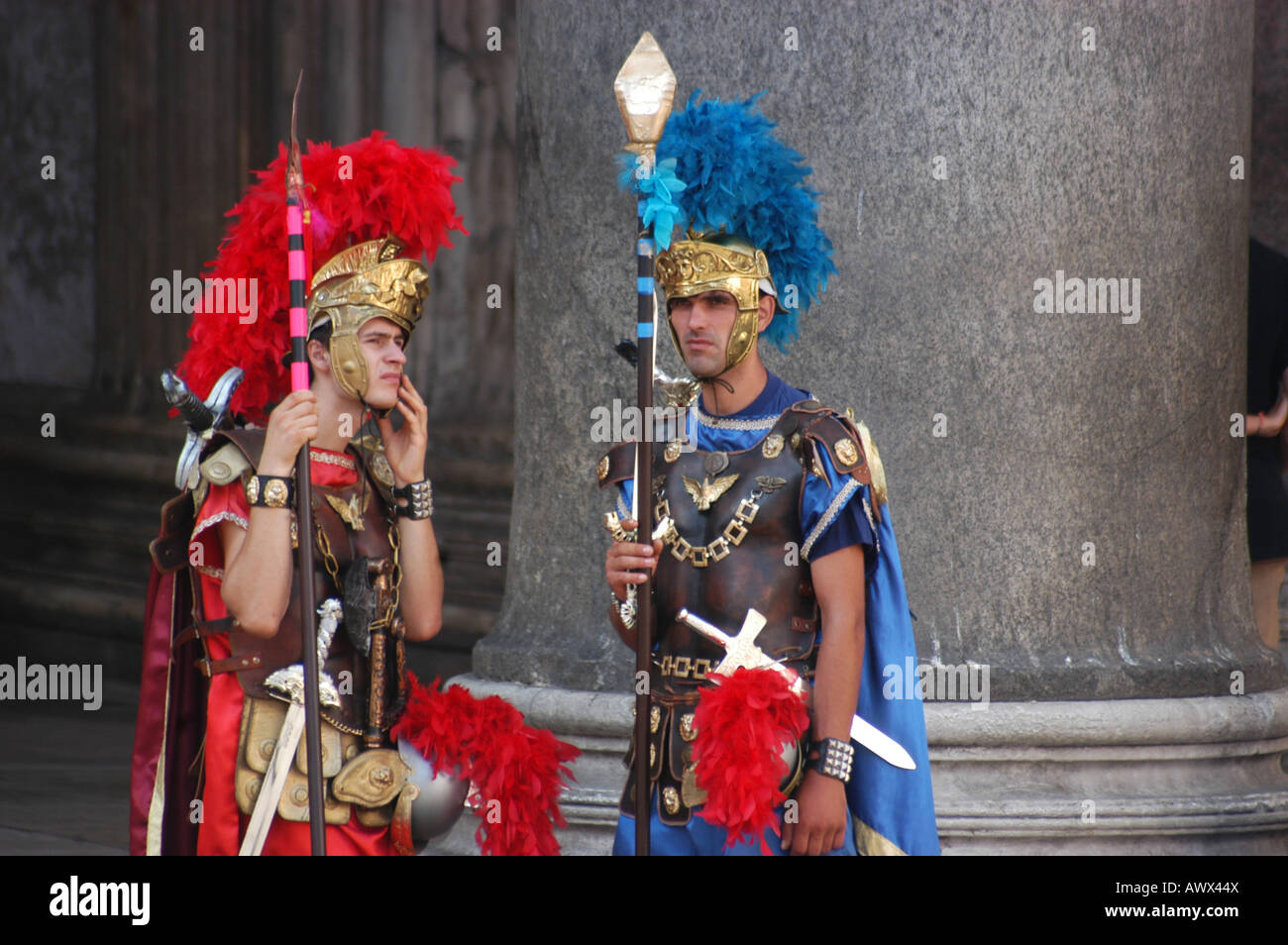 Akteure vorne der Pantheon - Roma-Lazio Italien Stockfoto