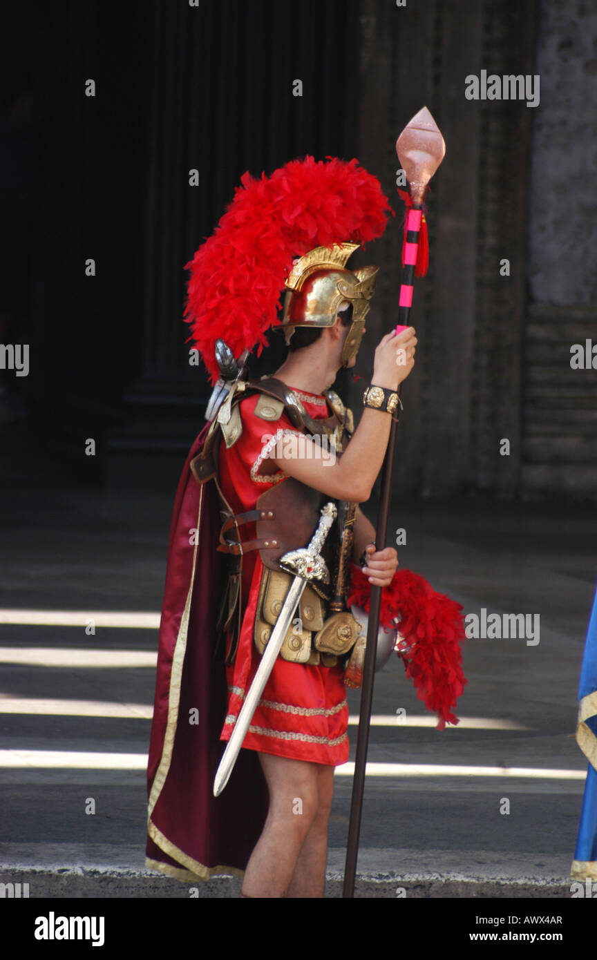 Schauspieler vorne das Pantheon - Roma-Lazio Italien Stockfoto
