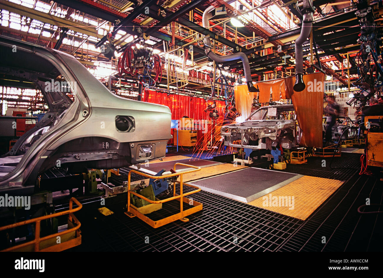 Automobil-Produktionsstätte Stockfoto