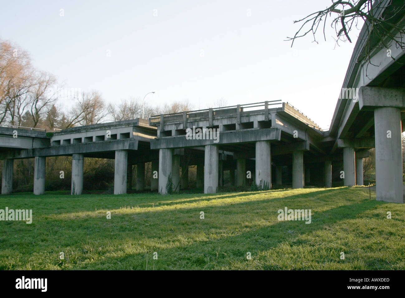 Brücke nach nirgendwo Stockfoto