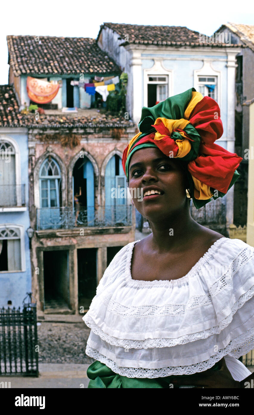 Bahianischen Frau Salvador de Bahia Brasilien Stockfoto
