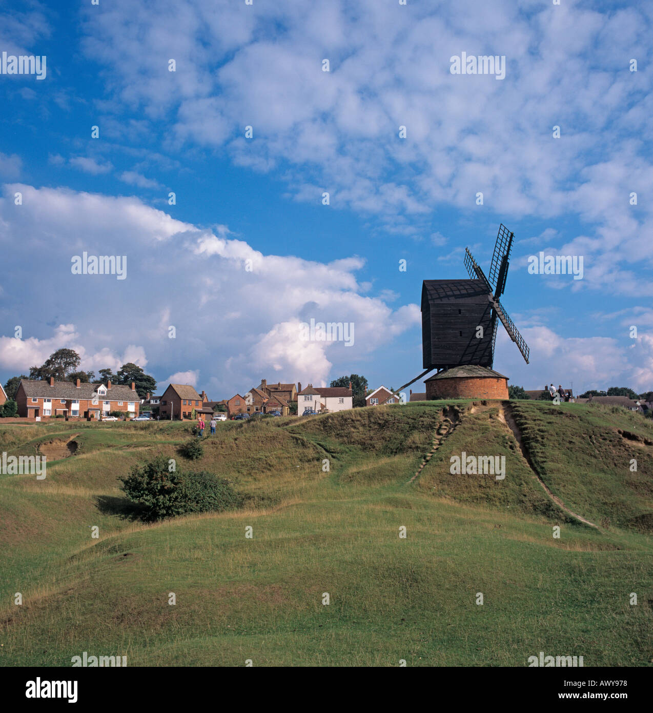 Brill Dorf Windmühle im Tal von Aylesbury, Buckinghamshire Stockfoto